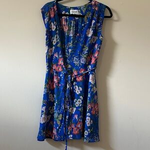 Yumi Kim Blue Floral Mini Dress